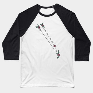 Circinus (Compasses) Constellation Roses and Hearts Doodle Baseball T-Shirt